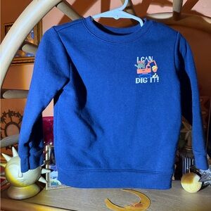 Garanimals Navy Blue Sweatshirt with 'I Can Dig It' Graphic